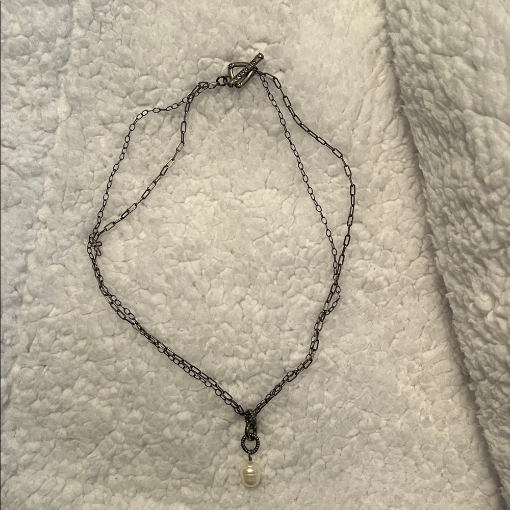 Silpada- Sterling silver Necklace with Pearl Pendant